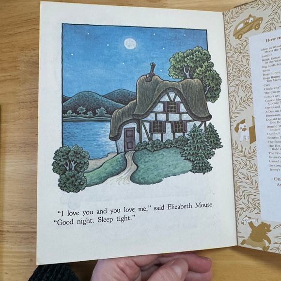 Good Night Aunt Lilly Little Golden Book 1983 Vintage Childrens Story Book - Picture 5 of 6